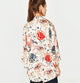 Sleeve Flowered Coat