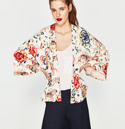 Sleeve Flowered Coat